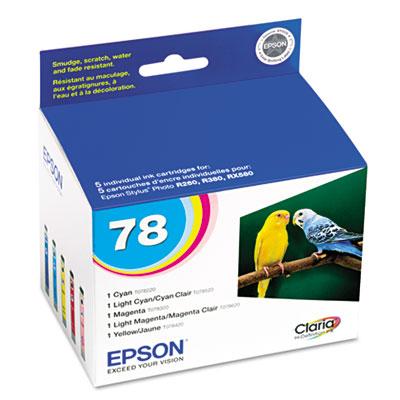 Epson 78 Cyan,Light Cyan,Light Magenta,Magenta,Yellow Ink Cartridge