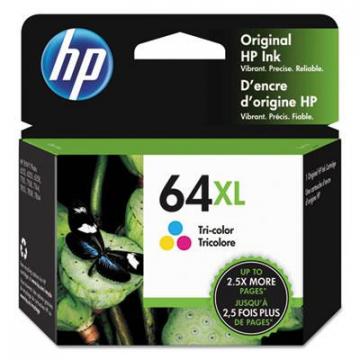 HP 64XL High-Yield Tri-Color Ink Cartridge