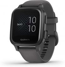 Garmin Venu Sq GPS Smartwatch, Shadow Grey with Slate Bezel