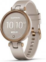 Garmin Lily Smartwatch Sport Edition - Rose Gold Bezel with Light Sand Case and Silicone Band
