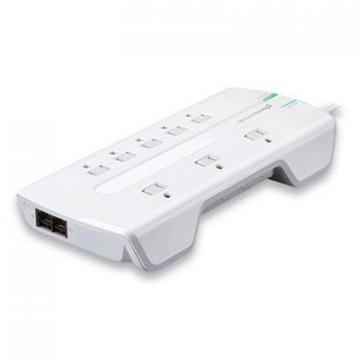 360 Electrical Visionary Surge Protector, 8 AC Outlets, 6 ft Cord, 3150 J, White