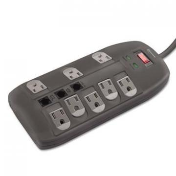 Innovera Surge Protector, 8 Outlets, 6 ft Cord, 2160 Joules, Black