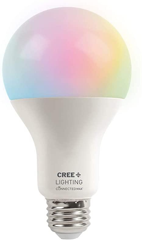 Cree Lighting Connected Max Smart LED Bulb A21 100W Tunable White + Color Changing