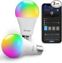 Govee Smart LED Bulbs, Bluetooth Light Bulb, RGBWW Color Changing, A19, E26