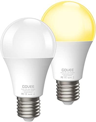 Govee Smart Light Bulbs, Dimmable RGBWW Color Changing Light Bulbs, 9W 60W Equivalent A19