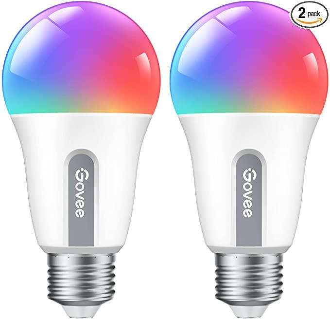 Govee Smart Light Bulbs, RGBWW Color Changing Light Bulbs