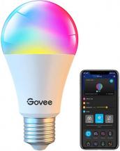 Govee Smart Light Bulbs, Color Changing WiFi Light Bulbs, Dimmable LED Bulb A19, 9W 800 Lumens