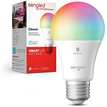 Sengled Smart Light Bulbs, Color Changing Alexa Light Bulb Bluetooth Mesh, A19 E26 Multicolor