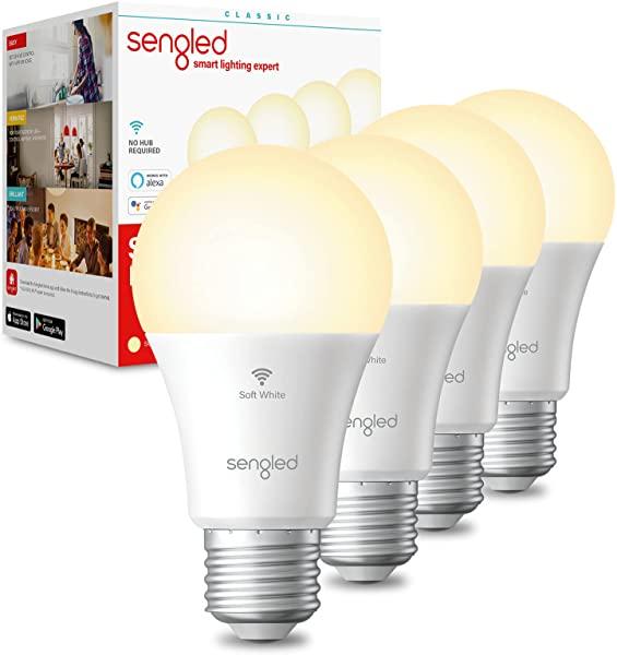 Sengled Alexa Light Bulb, WiFi Light Bulbs, A19 Soft White (2700K)