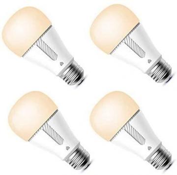 TP-Link Kasa Smart Light Bulb LED Wi-Fi A19 Dimmable, 800LM Soft White 2700K, 60W Equivalent, 4-Pack