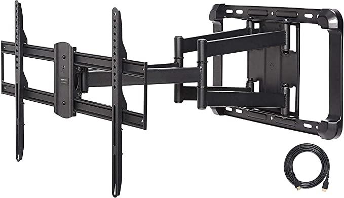 Amazon Basics Longer Extension Dual Arm Full Motion TV Wall Mount Bracket