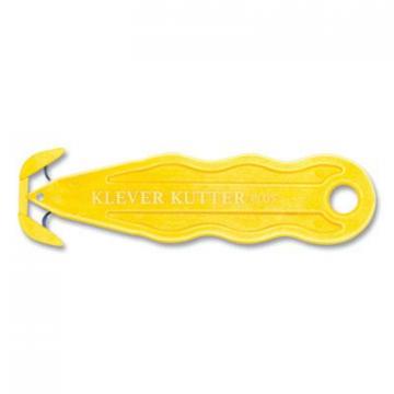 Klever Kutter Kurve Blade Plus Safety Cutter, 5.75" Handle, Yellow, 10/Box