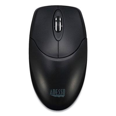Adesso iMouse M60 Antimicrobial Wireless Mouse, 30 ft Wireless Range, Left/Right Hand, Black