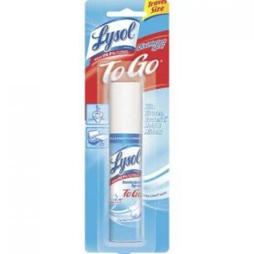 Lysol Disinfectant Spray To Go, Crisp Linen, 1oz Aerosol