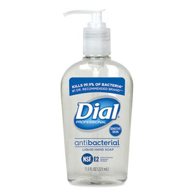 Dial Antimicrobial Soap for Sensitive Skin, 7.5 oz Decor Pump Bottle, Floral, 12/CT (82834)
