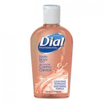 Dial Body & Hair Care, Peach Scent, 7.5 oz Flip-Cap Bottle, 24/Carton (04014)