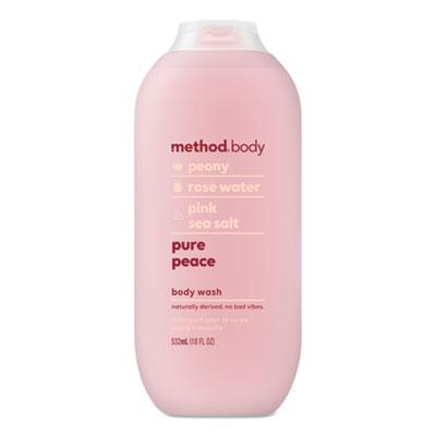 Method Womens Body Wash, 18 oz, Peony/Rose Water/Pink Sea Salt, 6/Carton (01855)