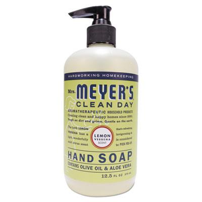 SC Johnson Mrs. Meyer's Clean Day Liquid Hand Soap, Lemon, 12.5 oz, 6/Carton (651321)
