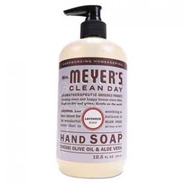 SC Johnson Mrs. Meyer's Clean Day Liquid Hand Soap, Lavender, 12.5 oz, 6/Carton (651311)