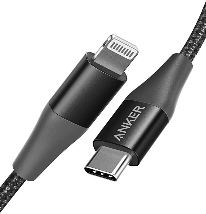 Anker USB C to Lightning Cable [3 ft Apple Mfi Certified] Powerline+ II Nylon Braided Cable