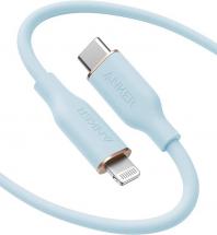 Anker PowerLine III Flow, USB C to Lightning Cable 6ft, Misty Blue