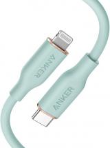 Anker PowerLine III Flow, USB C to Lightning Cable 3ft, Mint Green