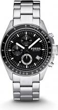 Fossil Men's Decker Chronograph, Silver Stainless Steel Watch, CH2600IE