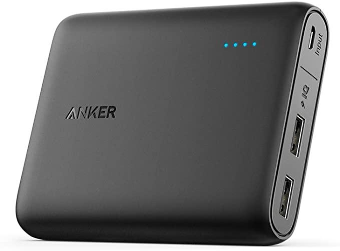 Anker PowerCore 13000 Power Bank - Compact 13000mAh 2-Port Ultra Portable Phone Charger