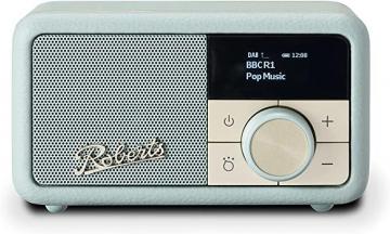 Roberts Revival Petite Compact DAB+/FM Portable Radio with Bluetooth - Duck Egg