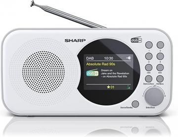 Sharp DR-P320 (WH) DAB/DAB+ FM Portable Digital Radio - White