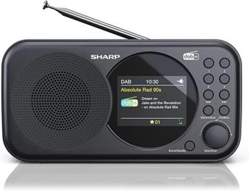 Sharp DR-P320 (BK) DAB/DAB+ FM Portable Digital Radio - Black