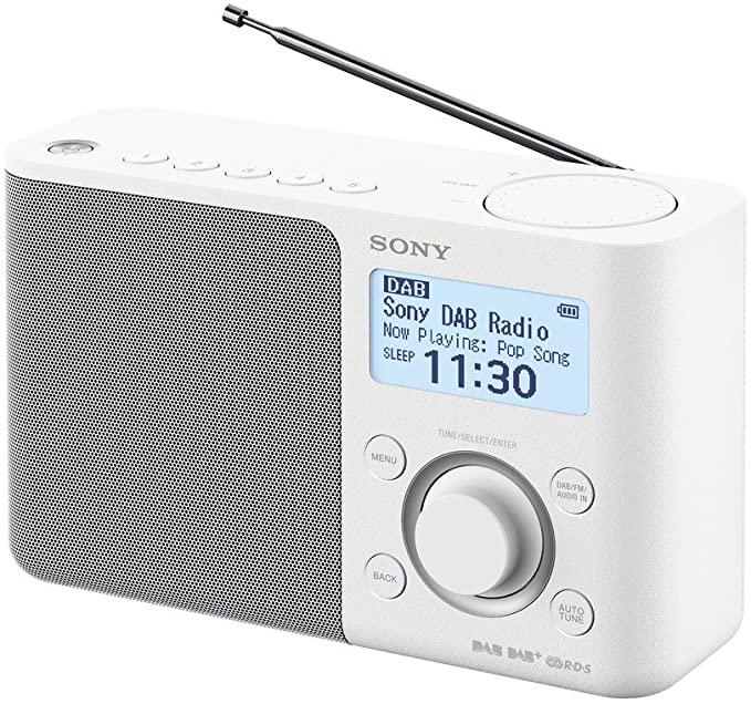 Sony XDR-S61D Portable Digital Radio with High Quality Sound - White