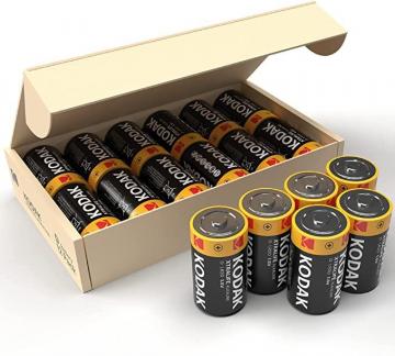 Kodak D Batteries Mono Lr20 Alkaline Battery High Capacity D Cell Batteries (12-pack)