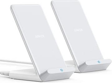 Anker Wireless Charger 2 Pack PowerWave Stand Qi-Certified Wireless Charging Stand