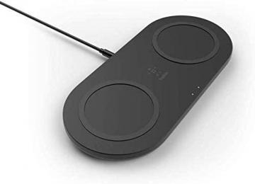 Belkin Boost Charge Dual Wireless Charger (Dual Wireless Charging Pad 15 W, Black