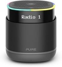 Pure StreamR Portable Wireless Bluetooth Speaker with DAB Digital Radio, Charcoal