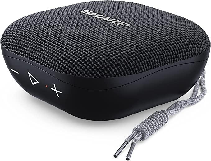Sharp GX-BT60(BK) Portable Waterproof Bluetooth Speaker, Black
