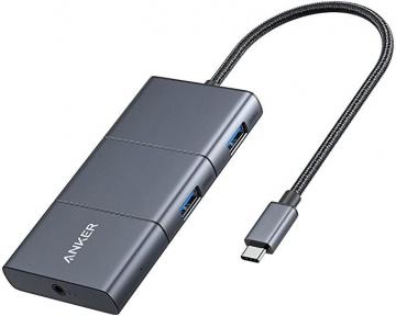 Anker USB C Hub, PowerExpand 6-in-1 USB-C Adapter, with 4K@60Hz HDMI, 100W Power Delivery