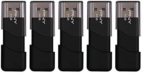 PNY 64GB Attaché 3 USB 2.0 Flash Drive 5-Pack