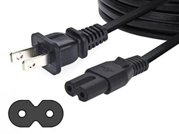 Amazon Basics Replacement Power Cable for PS4 Slim and Xbox One S X - 12 Foot Cord, Black