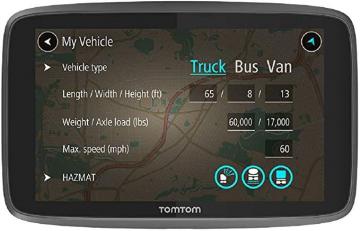 TomTom GO Professional 6250 with European Maps and Traffic Services, Black