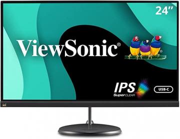 ViewSonic VX2485-MHU 24 Inch IPS Full HD Monitor, Black