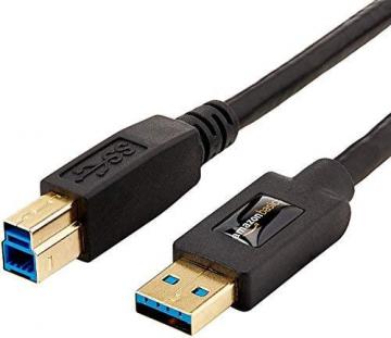 Amazon Basics High Speed USB 3.0 Cable - A-Male to B-Male - 9 Feet (2.7 Meters)