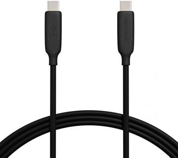 Amazon Basics USB-C 3.1 Gen1 to USB-C Cable - 1.83 m, Black (2-Pack)