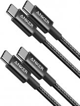 Anker USB C Cable, Anker 2 Pack New Nylon USB C to USB C Cable (3.3ft 60W)