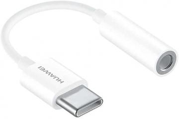 HUAWEI USB-C to 3.5 mm Earphone/Headphone Audio Jack Adapter - White