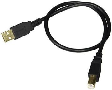 Monoprice 1.5-Feet USB 2.0 A Male to B Male 28/24AWG Cable, Black