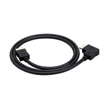 Amazon Basics High-Speed HDMI Cable (18Gbps, 4K/60Hz) 270-Degree Angle Elbow - 3 Feet, Black