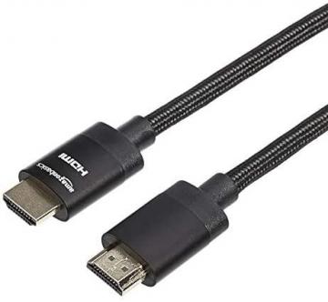 Amazon Basics Premium-Certified Braided HDMI Cable (18Gpbs, 4K/60Hz) - 3 Feet