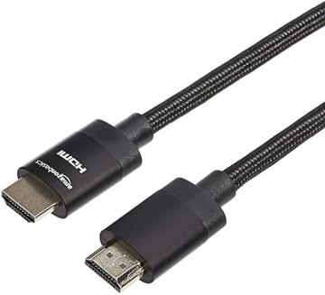 Amazon Basics Premium-Certified Braided HDMI Cable, 1.8 m